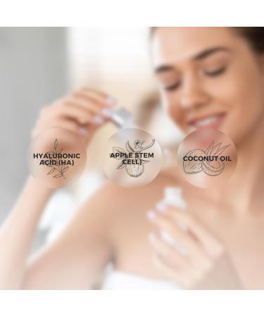 Swiss Apple Stem Cell Serum - Anti Aging & Wrinkle Therapy | Hyaluronic Acid Skin Renewal | Vegan 2oz by Luminositie - Buy Online on GoSupps.com