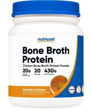 Nutricost Chicken Bone Broth Protein (Chicken Flavored 20 Servings)