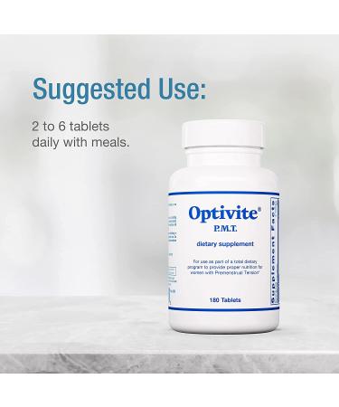Optimox Optivite P.M.T. - 180 Tablets for Optimal Health & Wellness - Buy Online on GoSupps.com