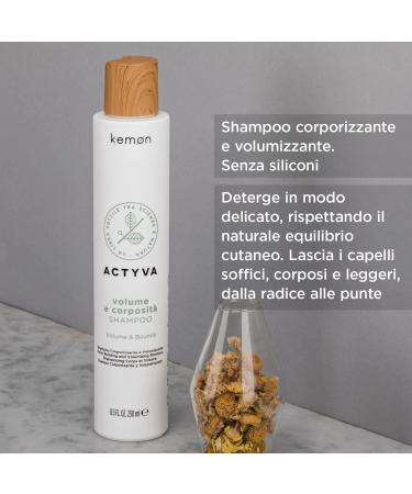 Kemon 386002 Actyva Volume and Corposit Shampoo 250 ml Multicolored - Buy Online on GoSupps.com