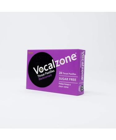 Vocalzone Throat Pastilles Blackcurrant Sugar Free 3 Packs 24- for Sore Throats and Hoarseness When Overusing Your Voice. Produced and Sold in The United Kingdom Since 1912. - Buy Online on GoSupps.com