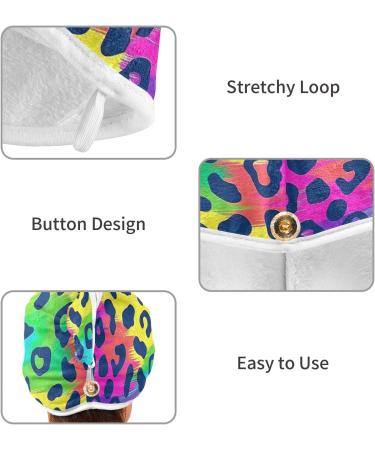 Super Absorbent Leopard Hair Towel 2 Pack - Quick Drying Turbans for Women & Girls - Perfect Hair Drying Solution - Buy Online on GoSupps.com