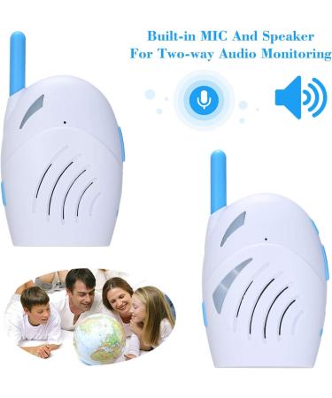 Splenssy Audio Baby Monitor - 2.4GHz Wireless Digital Audio, Two-Way Talk, Cry Detector | Portable & Sensitive Transmission - Buy Online on GoSupps.com