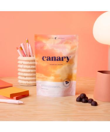 Canary Sunrise Spark Gummies - Paradise Punch Daily Balanced Energy Boost & Focus Support - Yerba-Mate Gluten-Free Non-GMO - 60 Vegan Gummies - Buy Online on GoSupps.com