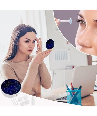 Zodiac Constellations Set Round Case For Contact Lens Kit Storage Box with Mirror Printed - Buy Online on GoSupps.com
