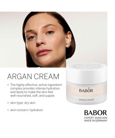 Buy BABOR Argan Cream - Rich Moisturizer for Dry Skin | Deeply Nourishing Lipids & Cocoa Butter | 1.7 oz - Intense Hydration & Soft Skin - Buy Online on GoSupps.com