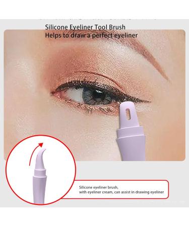 Stencils Wing Tips with Serrated Baffle Removable Fishtail Section Aid Brush Curved Baffle for Eyeshadow Small Rounded Baffle Soft Silicone - Buy Online on GoSupps.com