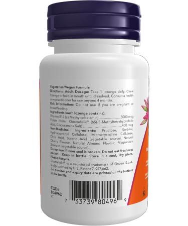Now B-12 Methyl form 5000mcg 60Loz - Buy Online on GoSupps.com