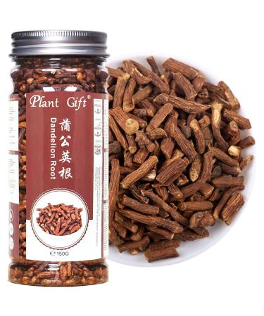 Plant Gift Dandelion Root Cut 130G/4.58oz Roasted Dandelion Root Loose Tea Vegan Non-GMO Gluten-Free Pure Dandelion Supplement Strong Liver Health Support Health Tea
