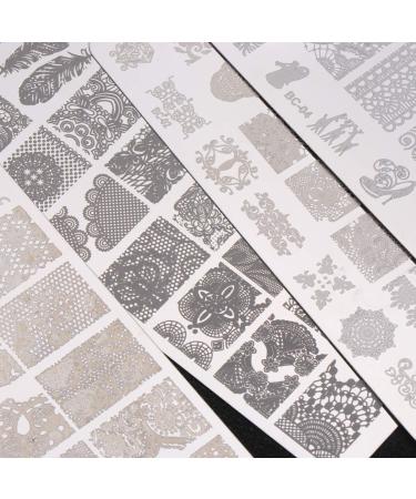 Lurrose 4-Piece Nail Stamps & Art Tools - Metal Nail Stamping Plates for Animal Designs | International Shipping Available - Buy Online on GoSupps.com