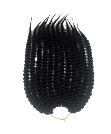 Coolbers 6 Packs Havana Mambo Twist Crochet Braids - 18 Inch Kanecalon Jumbo Twist Hair Extensions | Bulk 1B Color 6 Pieces - Buy Online on GoSupps.com