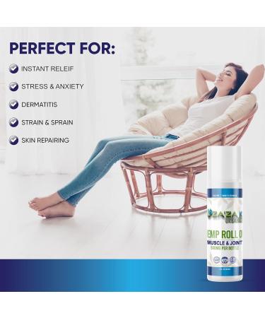 500mg Hemp Relief Roll-On Gel ZA'ZA K ORGANICS - USA Made - Faster Acting Longer Lasting. 3 oz - Buy Online on GoSupps.com