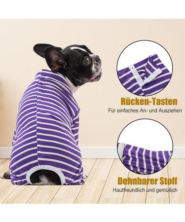Buy Axcimond Long-Sleeved Dog Body - Post-Op Wound Protection for Small & Medium Dogs | Alternative to Cone - XL Purple - Buy Online on GoSupps.com