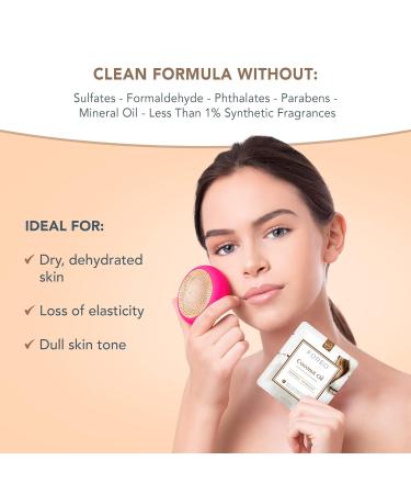 Foreo Coconut Oil Dual UFO Facial Mask 6-Pack | Nourishing & Moisturizing for Low-Moisture Skin | Cruelty-Free & Compatible with All UFO Devices - Buy Online on GoSupps.com