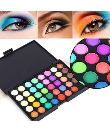 Mavis Laven 40 Colors Profeesional Eyeshadow Palette Matte and Shimmer Waterproof Eyeshadow Makeup Palletes Mineral Pearlescent Matte Pigment Eye Shadow Waterproof Eyeshadow(#2) - Buy Online on GoSupps.com