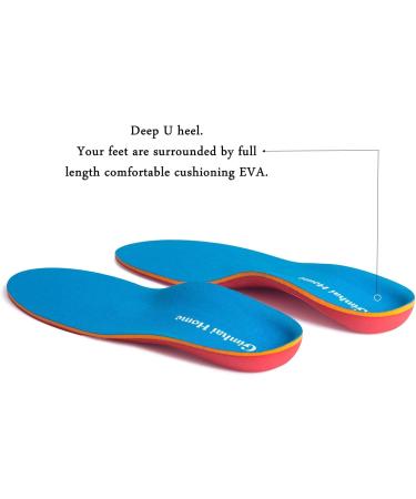 Orthotics Insoles for Flat Feet & Plantar Fasciitis | Arch Supports for Men & Women Shoes | Comfort & Pain Relief | 127-BLUE - Buy Online on GoSupps.com