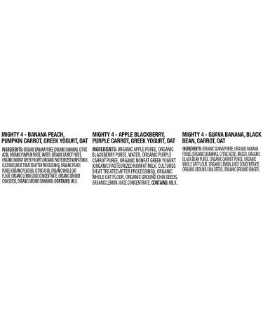Plum Organics Baby Food Pouch Variety Pack | Mighty 4 | 4oz | 18 Pack | Organic Squeeze for Babies, Kids, & Toddlers - Buy Online on GoSupps.com