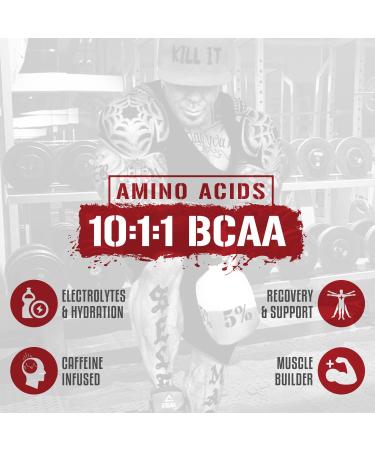 5% Nutrition Rich Piana Bundle | AllDayYouMay Caffeinated BCAA Powder (Southern Sweet Tea) + Reloaded High-Stim Pre-Workout (Fruit Punch) - Buy Online on GoSupps.com