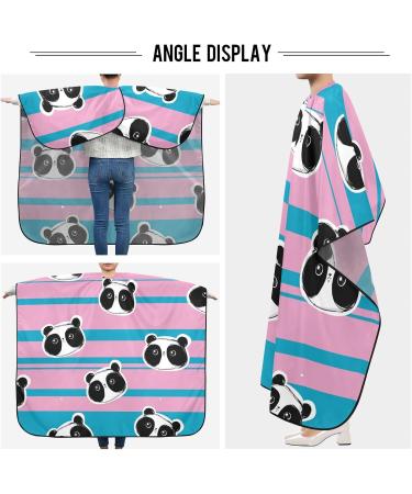 Waterproof Barber Cape - Panda Bear & Cheetah Haircut Bib for Men & Women | Unisex Hair Cutting Cape  - Buy Online on GoSupps.com