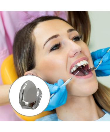 Tooth Caps Hiphop - 14k Gold Finish Small Single Tooth Top - Plain Single Tooth Caps Realistic Fake Teeth Grills Stylish Tooth Caps and Mouth Grills for Men and Women Black Tarnish - Buy Online on GoSupps.com