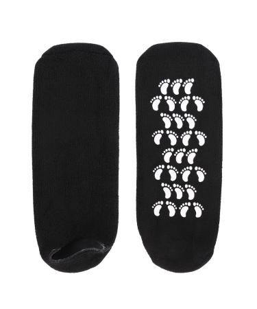 Matengf Moisturizing Gel Spa Socks - 2 Pairs for Men's Cracked Dry Skin Repair | Large Size UK 9-14 | Black - Buy Online on GoSupps.com
