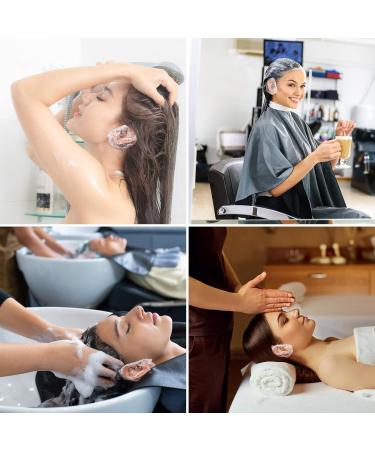 100 Waterproof Shower Ear Covers - Elastic Transparent Ear Covers for Home Hotel Spa & Hairdressing - Buy Online on GoSupps.com