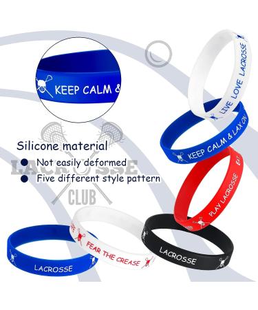 24 Lacrosse Motivational Silicone Rubber Bracelets - Party Favors & Supplies - Buy Online on GoSupps.com