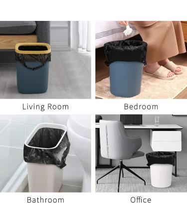 Fyy 4 Gallon Garbage Bags with Handles - 100 Count | Durable Waste Bags for Bathroom Kitchen Office | Black 46x62 cm | Eco-Friendly Shipping Worldwide - Buy Online on GoSupps.com