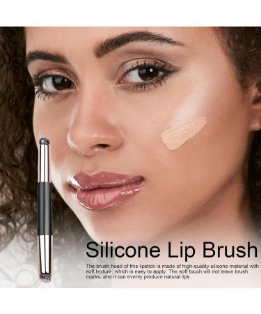 Silicone Lip Brush Lip Brush - Silicone Makeup Applicator | Soft Round Makeup Applicator Lip Gloss Brush Tool Versatile Makeup Accessories Black - Buy Online on GoSupps.com