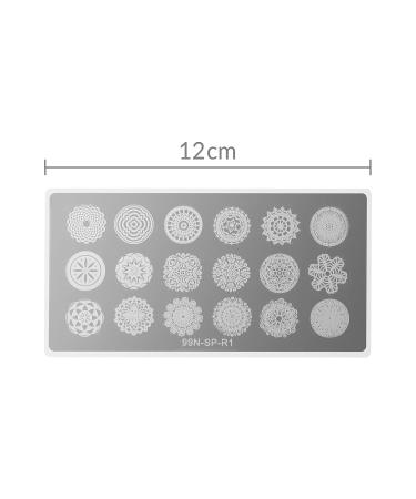 99nails Stamping Plate Rectangle - Holy Circle | Premium Nail Art Tool for Stunning Designs - International Shipping Available - Buy Online on GoSupps.com