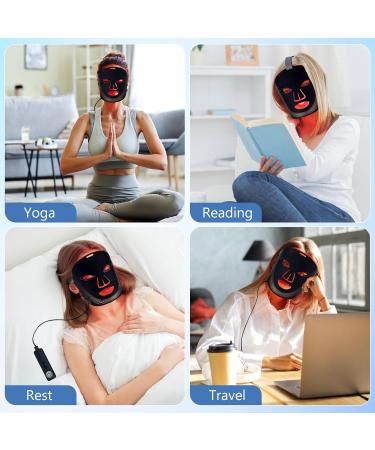 Red Light Therapy Mask - 7 Color LED Face Mask for Anti-Aging | 3 Intensity Levels | Soft Silicone Design & Time Memory Function - Buy Online on GoSupps.com