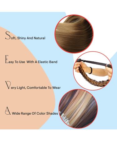CAISHA Braided Hairpiece Hairband Headband Hair Accessories Light Brown Blonde Mix HZ205 light brown blonde mix #4/27 HZ205 - Buy Online on GoSupps.com