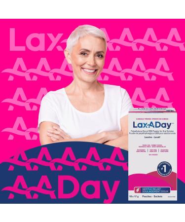 LAX-A-Day Powder Laxative - No Taste No Grit No Sugar - Clinically Proven Relief of Occasional Constipation (10 Doses 170 g) - Buy Online on GoSupps.com