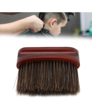Hair Neck Cleaning Brush Flat Light Weight Dark Brown Ergonomic Barber Neck Duster Brush Beech Handle for Salon for Home - Buy Online on GoSupps.com