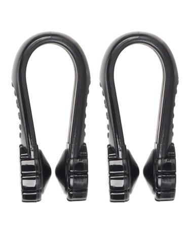 QANYEGN Acupressure Clips Migraine Pressure Point Clips Plastic LI4 Acupressure Hand Pressure Point Clips for Headache Migraine Tension Relief (Black)