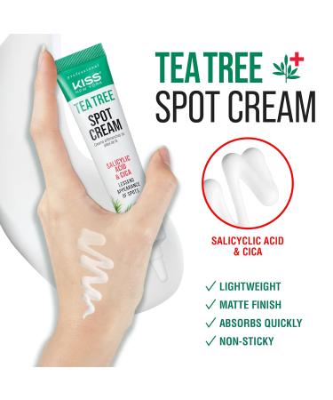 KISS New York Tea Tree Spot Cream - Lightweight Korean Skincare for Blemishes | International Shipping - Buy Online on GoSupps.com
