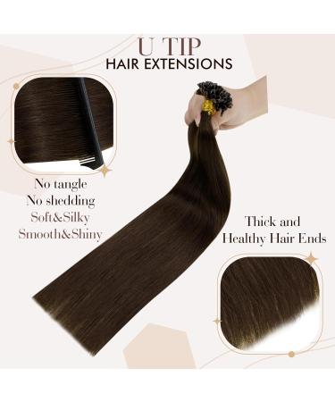 Hetto Bonds Extensions | Real Hair Dark Brown #4 | 40cm 50g 16 Inch Remy Smooth Bonding - Buy Online on GoSupps.com