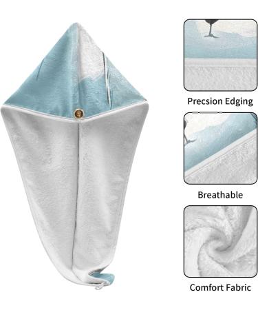 Polar Bear Hair Towel 2 Pack - Super Absorbent Quick Dry Hair Turbans for Women & Girls - Buy Online on GoSupps.com