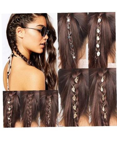 5pcs Dreadlocks Beads - Coin Shape Hair Braiding Rings & Cuffs | Jewelry Accessories for Women | International Shipping - Buy Online on GoSupps.com