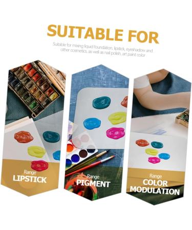 VALICLUD 1 Ensemble Palette de Maquillage Plateau manucure plaques Ongles pour Nail Art Palette de Peinture en Plastique M langer la Plaque pour Le Maquillage Acrylique - Buy Online on GoSupps.com