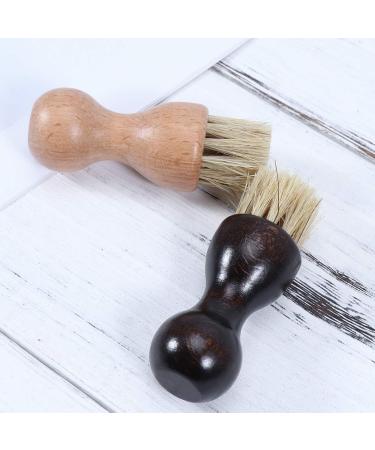 EXCEART Shoe Brush Cream Applicator Wooden Shoe Shine Brushes Polish Paste Jar Dauber Bristles Shaft Slotted for Boots Shoes & Other Leather Care - Buy Online on GoSupps.com