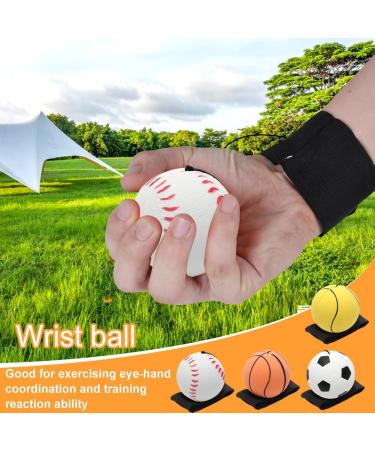 Ranjima 4-Pack Spring Balls with Cord - 6cm Rubber Wrist Return Balls for Kids & Adults - Perfect Sport Toy for Active Play - Buy Online on GoSupps.com