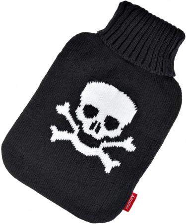 Snoozy XXL Hot Water Bottle with Soft Cuddly Cover - 2L Natural Rubber (Pirate) for Long-Lasting Warmth | International Shipping Available - Buy Online on GoSupps.com