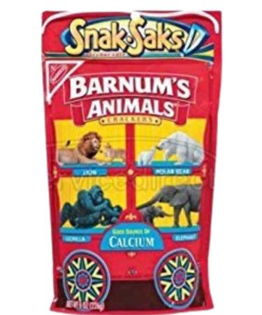 Nabisco, Barnum's, Animal Crackers, Snack-Saks, 8oz Bag (Pack of 4) 1 Pack