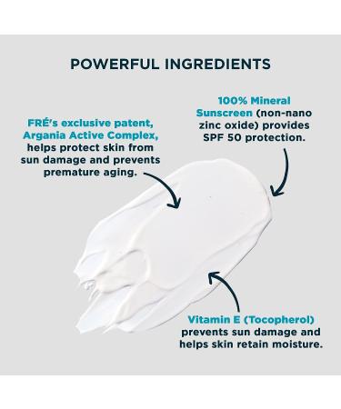 PROTECT ME 50 Mineral Face Sunscreen SPF 50 by FRE Skincare - Reef Safe, Water-Resistant & Moisturizing - Buy Online on GoSupps.com