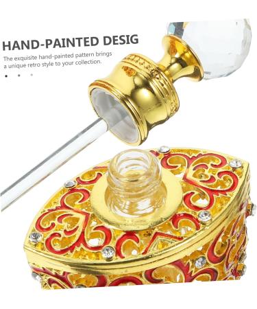 POPETPOP Perfume Bottle Glass Refillable Perfume Ancient Vial Middle East Style Bottle Essence Bottle Perfumes Arabes De Mujer Perfume Refill Bottle Old Fashioned Metal Travel Empty Bottle - Buy Online on GoSupps.com