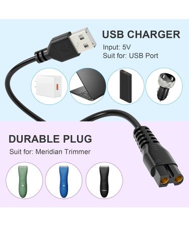 PChero 5V USB Shaver Charging Cable - Compatible Power Cord for Meridian Trimmer | International Shipping Available - Buy Online on GoSupps.com