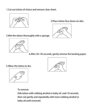 Waterproof Temporary Tattoo Stickers - Butterfly & Flower Designs for Women - Buy Online on GoSupps.com