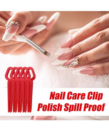 Nail polish protector for fingers | Finger protection clip 3D printed anti-spill manicure clip for women girls teens home travel party daily use - Buy Online on GoSupps.com
