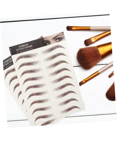 FRCOLOR 72 Sheets Waterproof Eyebrow Stickers Lady Tools False Eyebrows Temporary Brow Tattoos Makeup Tools - Buy Online on GoSupps.com